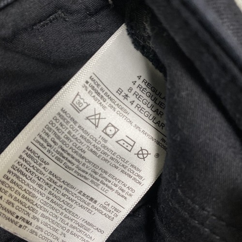 Pantalone jeans Gap donna 4 R moderno elasticizzato skinny nero finto zip tasche moto - Foto 12 di 12