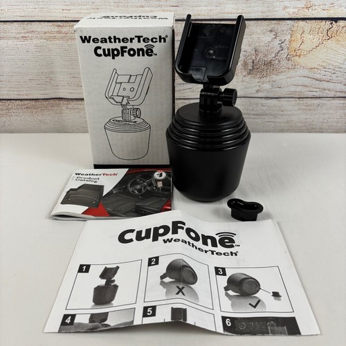 WeatherTech CupFone Universal Adjustable Cup Holder Car Mount for Cell Phones