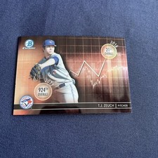 2016 Bowman Draft chrome  Dividends #DD-TZ T.J. Zeuch Toronto Blue Jays