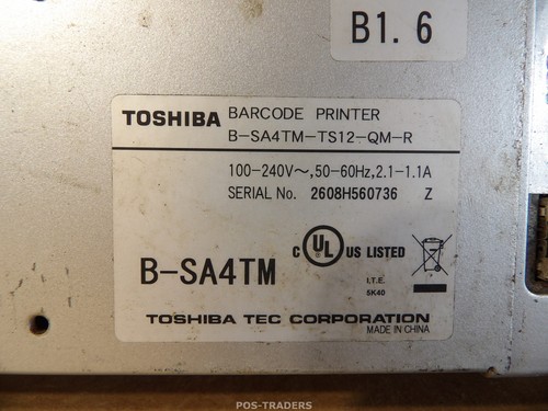 Impresora térmica de etiquetas de código de barras Toshiba B-SA4TM-TS12-QM-R paralela LAN - ERROR - Imagen 7 de 7