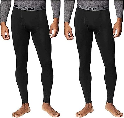 32 DEGREES Men's Heat Pant, 2-Pack - 第 1/4 張圖片