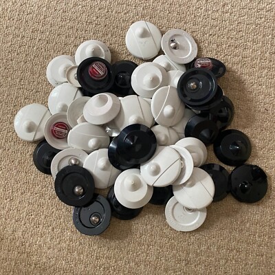 100 Sicherheitsetiketten mit Pins - ideal für Bekleidungsgeschäft