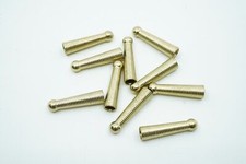 Gold Color Ribbed Bolo Tip 25mm - Pack of 10