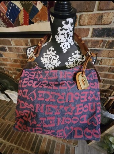 Dooney \u0026 Bourke Blue Denim Handbag With 