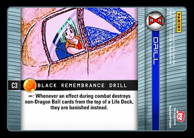 DBZ Dragon Ball Z TCG Card Panini Evolution C3 Black Remembrance Drill