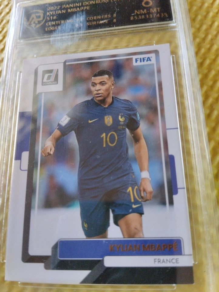 KYLIAN MBAPPE 2022 Panini Donruss FIFA Soccer card (RPA-8 NM-MT) - Image 2 of 3