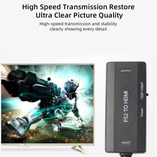 PS2 zu HDMI Video Konverter Adapter HD 1080P für PlayStation 1/2/3 HDTV Monitor - Bild 6 von 11
