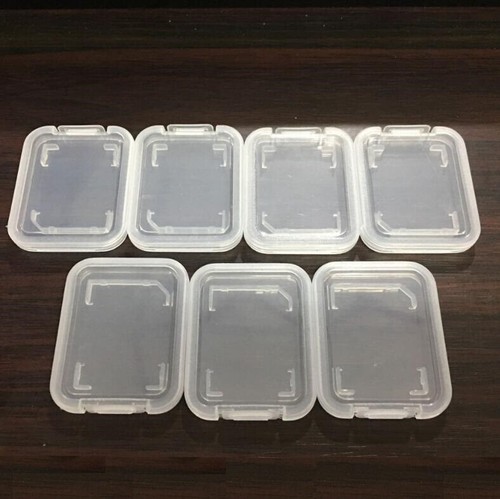 10PCS Transparent Standard SD SDHC Memory Card Case Holder Storage Box Plastic - Picture 9 of 9