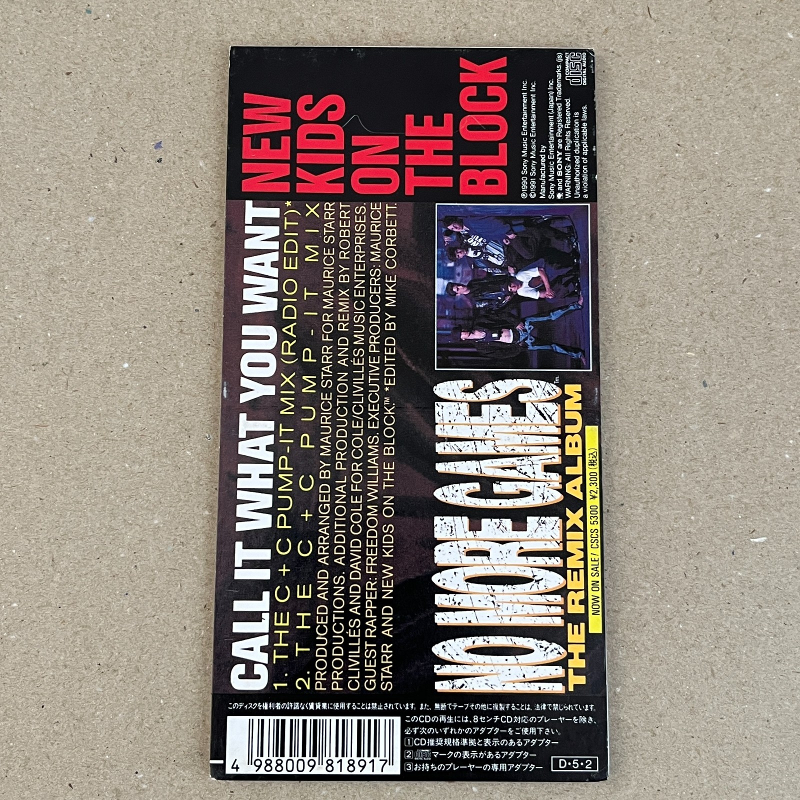 NEW KIDS ON THE BLOCK-STEP BY STEP/CALL IT WHAT YOU WANT-Japan 3inch single CD