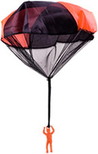 Parachute Tangle-Free Throwing Parachute Outdoor Flying, No Assembly Required