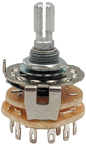 2 Pole 6 Position Rotary Switch (2P6T) with Solder Lug Termination - Picture 2 of 4
