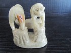 Vintage Chinese Stone Carving Monkeys Forming a Pyramid & Lion — photo 3