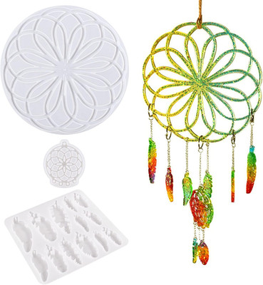 Dreamcatcher Silicone Molds for Epoxy Resin, Dream Catcher Resin