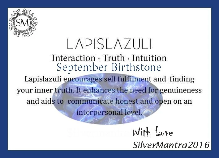 925 Argento Sterling Ovale Naturale Lapislazzuli Lunetta Massiccio Figlia US 7 - Immagine 3 di 4