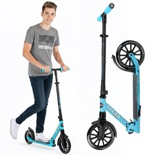 Folding Kick Scooter with Suspension for Adults and Teens Adjustable Handle...