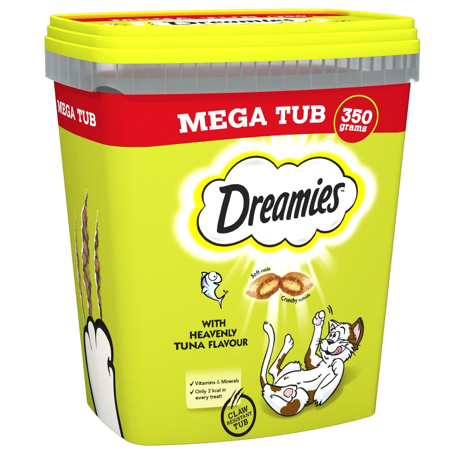 Dreamies Cat Treats, Tasty Snacks with Delicious Tuna Flavour, Pack of 2 (2 x