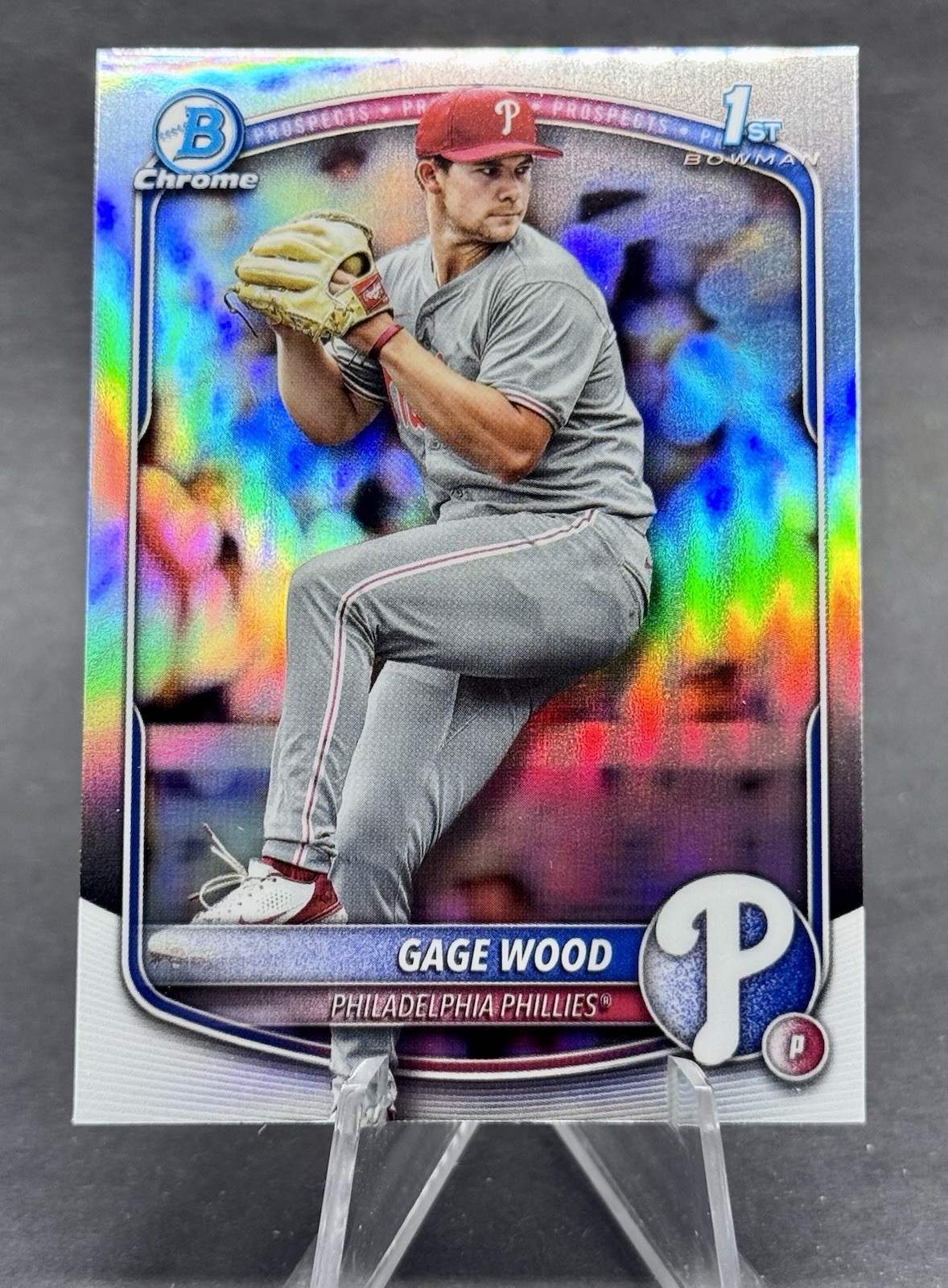 2025 Bowman Draft - Gage Wood 1st Bowman #BDC-4 Chrome Refractor