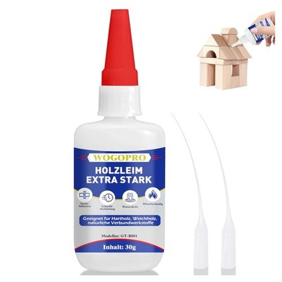 Holzleim Extra Stark  transparent 30g Holz & Mehr