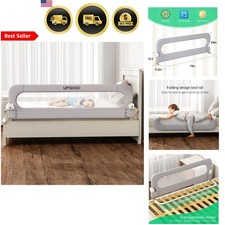 Toddler Bed Rail Guard Child Safety Fence for Bunk Full Queen Twin Grey 71x23.6