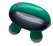 Homedics, Quatro Mini Hand-Held Massager with Hand Grip, Battery Operated. Green