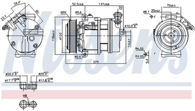 Kompressor, Klimaanlage NISSENS 89397