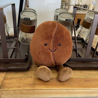 AMUSEABLE COFFEE BEAN Soft Plush Toy CUTE Stuffed Food Collectible New