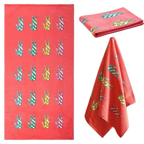 Lacoste HomeMulti Croc Cotton Beach Towel,