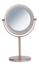 Danielle Creations Rose Gold Finish Light Up Beauty Mirror