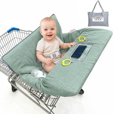 Muslin Shopping Cart Cover for Baby Soft Breathable Full Coverage
