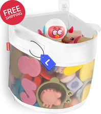 4.15 Gallon Bathtub Toy Storage Organizer Quick Access Bathroom Bin Basket