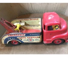 Vintage Wyandotte Emergency Auto Service Tow Truck Wrecker Pressed Steel  Plast