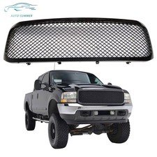 Grill Fit For Ford F250 F350 1999-2004 Front Bumper Hood Grille Abs Plastic Trim