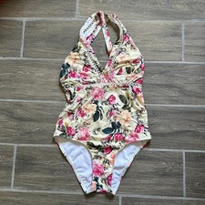 Floral print halter neck one