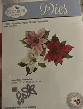 Elizabeth Craft Designs Florals Garden Notes Small Poinsettias Dies 1226