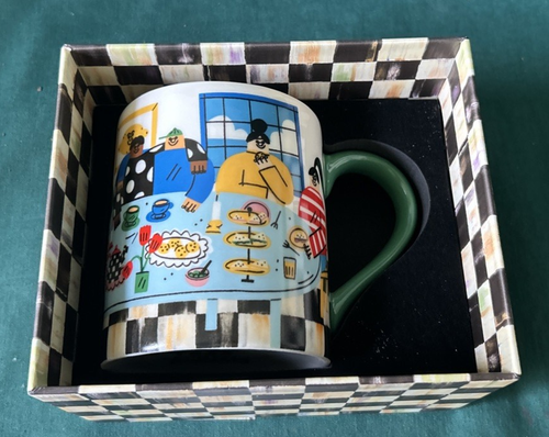 MACKENZIE-CHILDS Coffee Tea Mug Artist Series Tess Smith-Roberts Gift Box NIB - Picture 9 of 10