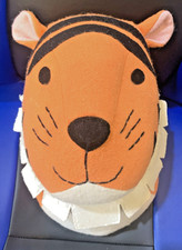 Target Pillowfort Tiger Head 16" Wall Hanging Plush 3D Decor Mascot Novelty