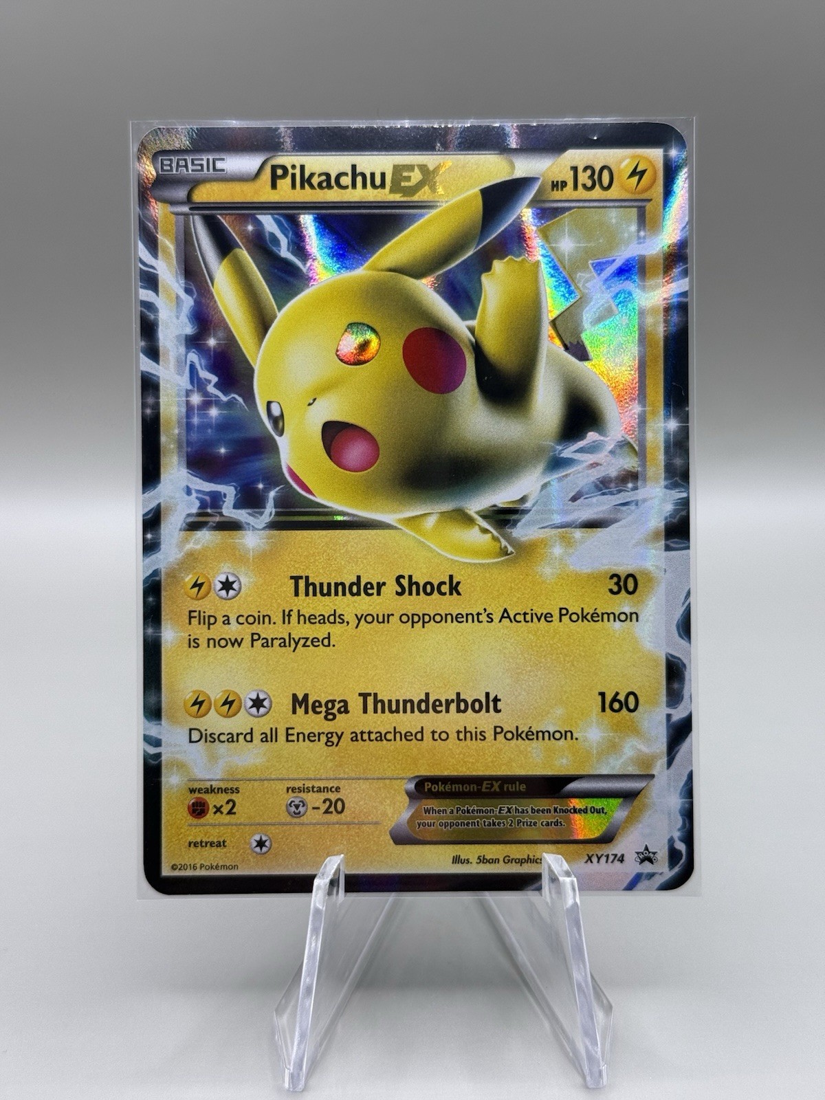 Pokemon TCG English Card XY Promo Pikachu EX XY174 Holo
