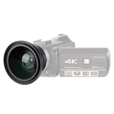 37mm 0.39X Professional HD Wide Angle Lens with Macro Lens and 37mm Phone Clip f