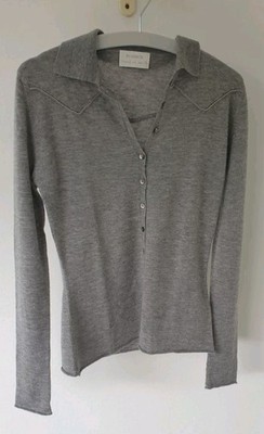 81 hours cashmere grey cardigan size L