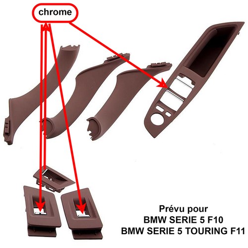 Kit poignée intérieure habitacle BMW F10 F11 2010-2017 = 51417261954 - Imagen 2 de 9