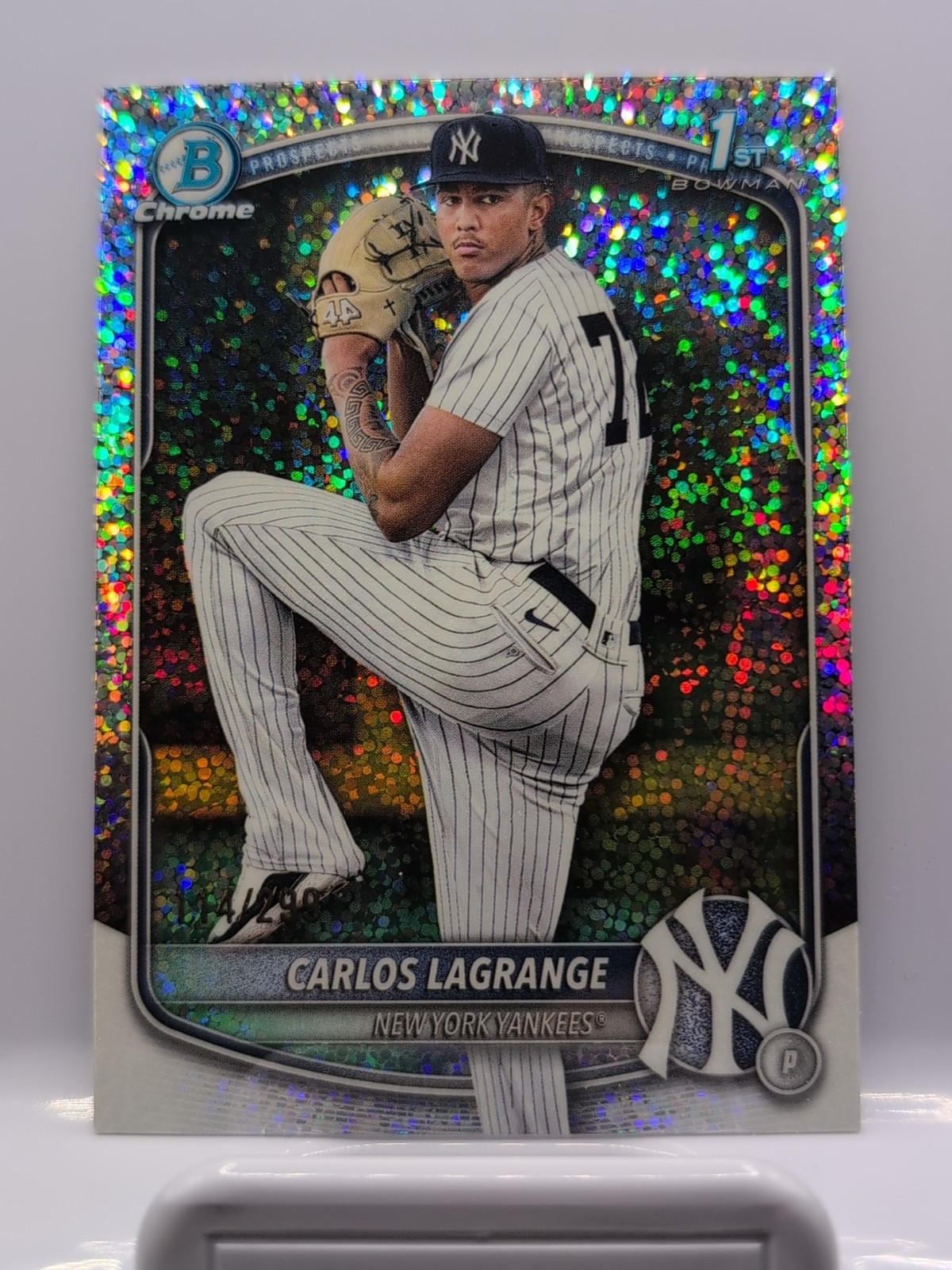 Carlos Lagrange 2025 1st Bowman Chrome #BCP-202 Speckle Refractor /299 RC