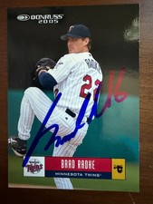 Signed 2005 Donruss Brad Radke
