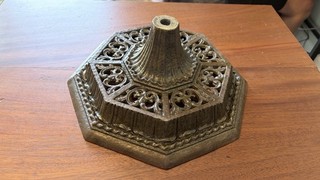 ANTIQUE VINTAGE HEAVY CAST IRON FLOOR LAMP BASE LIGHT PART