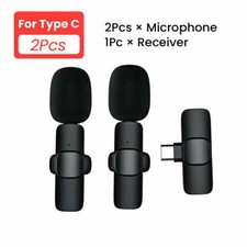 Lavalier Microphone Wireless Audio Video Recording Mini Mic For Android/iphone
