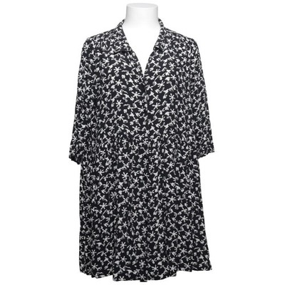 Ba&sh, Blusenkleid, Größe: M, Schwarz/Weiß/Mehrfarbig, Viskose, Blumen #yx4