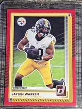 Jaylen Warren Press Proof Red #200 2025 Panini Donruss EXC Pack Fresh Pull