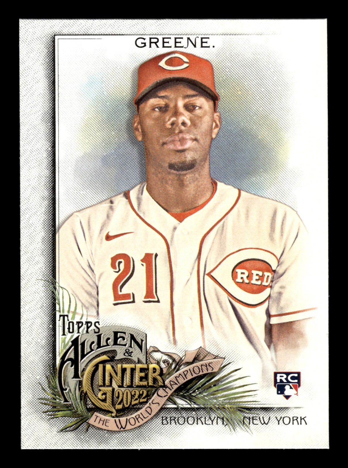 2022 Topps Allen & Ginter  #250 Hunter Greene  Cincinnati Reds RC Baseball Card