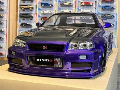 Tamiya Nissan Skyline GT-R R34 1/10 RC Body Only Painted Metallic Purple