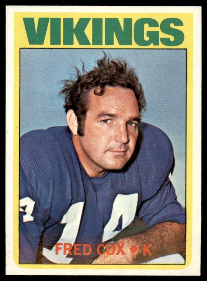 1972 Topps #194  FRED COX  Minnesota Vikings  MINT