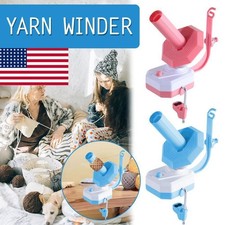 Electric Yarn Ball Winder USB Port Yarn Cake Winder Support Knitting Projects US
